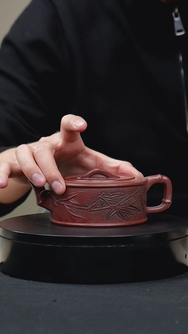 【闪购商品】紫砂茶壶032一品竹段手工紫砂壶