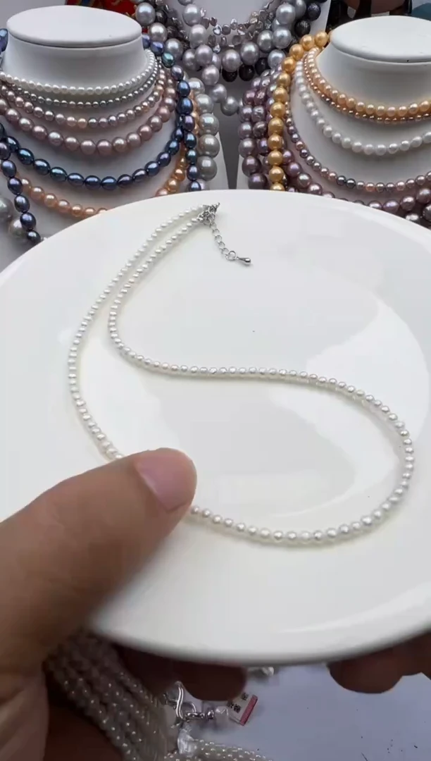 淡水珍珠未镶嵌颈饰1