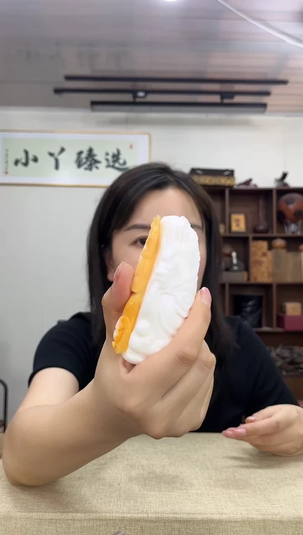 乌木类端景台开**生394塑料红龙雕件把件木木木