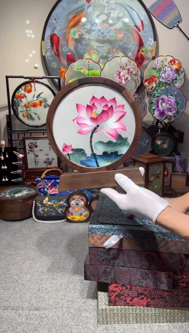 织绣纯手工苏绣双面绣