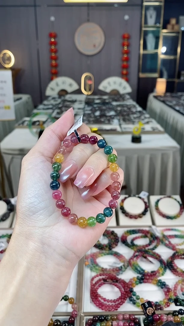 未镶嵌老矿碧玺单圈手串7mm+碧玺多样性发货一条hon