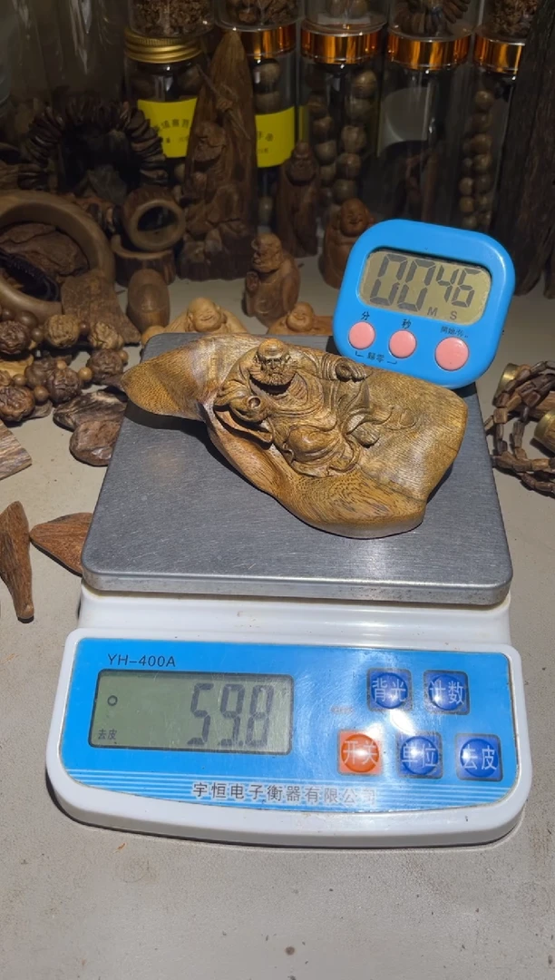 沉香沉香碎屑小***构 柬埔寨菩萨59.8（克）