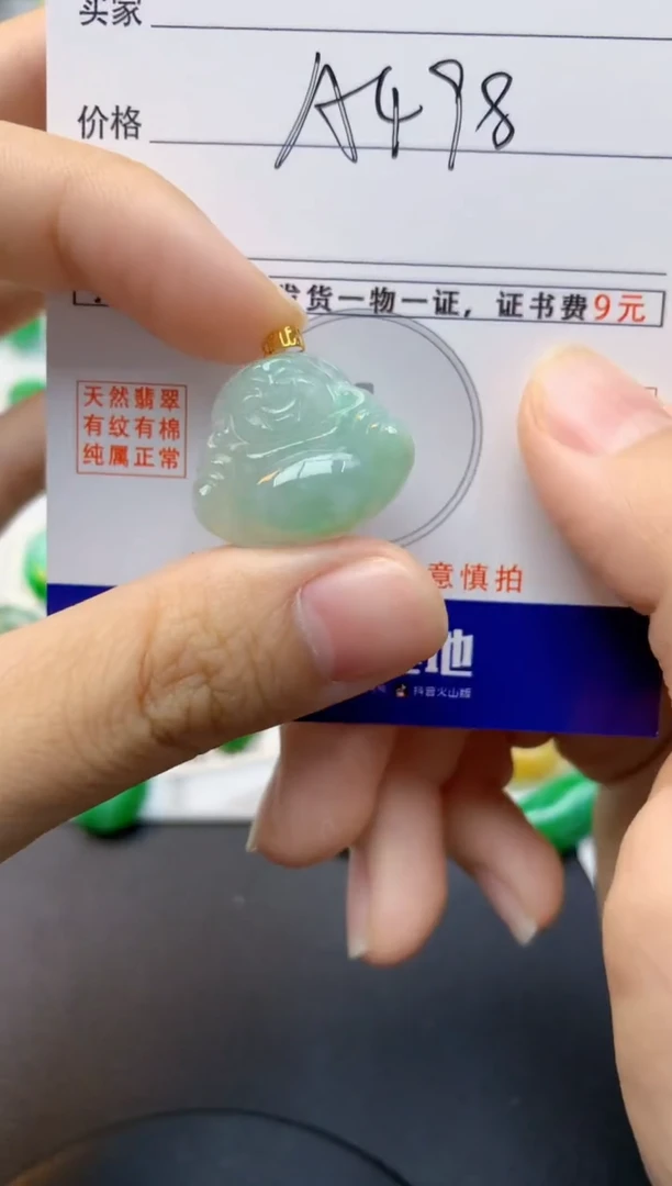 颈饰未镶嵌翡翠天然缅甸A货翡翠百元以上9元证书费自理
