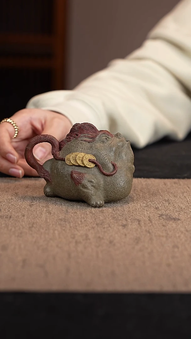 【闪购商品】紫砂茶壶青段蟾蜍壶