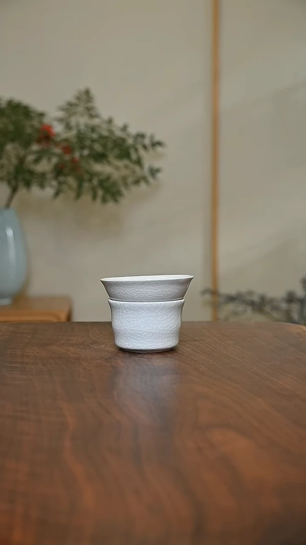 茶漏 月白釉 微瑕 朱家款