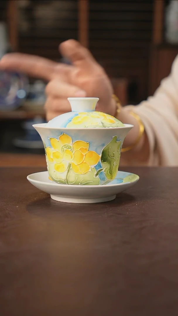 杯景德镇陶瓷杯碗柴烧多人