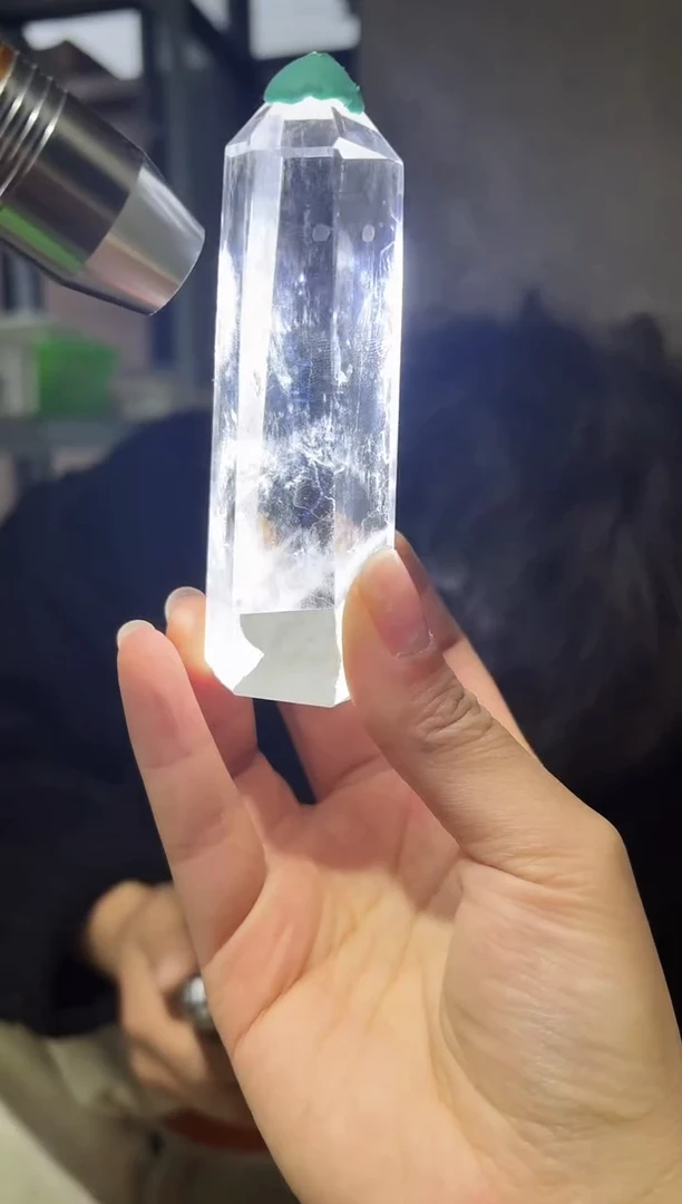 摆件未镶嵌水晶蓝针柱子  238