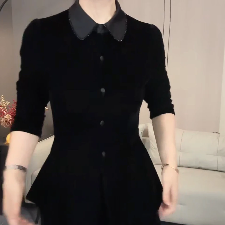 新款面膜丝绒收腰显瘦衬衫气质百搭上衣C6180