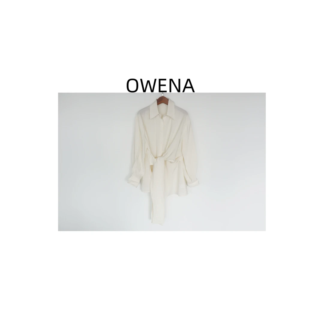 OWENA系带百搭衬衫-0658