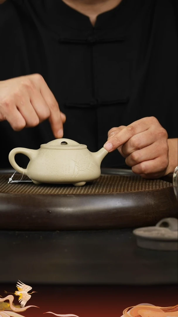 茶壶紫砂紫砂壶7 白玉段 石瓢