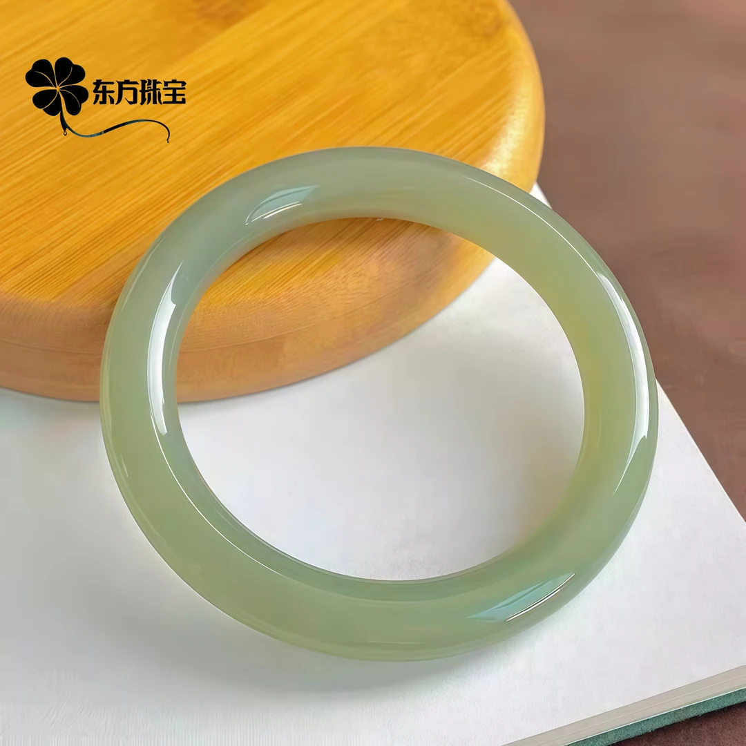 天然高品质胖圆条镯女纪念品妈妈手镯生日礼物复古手环