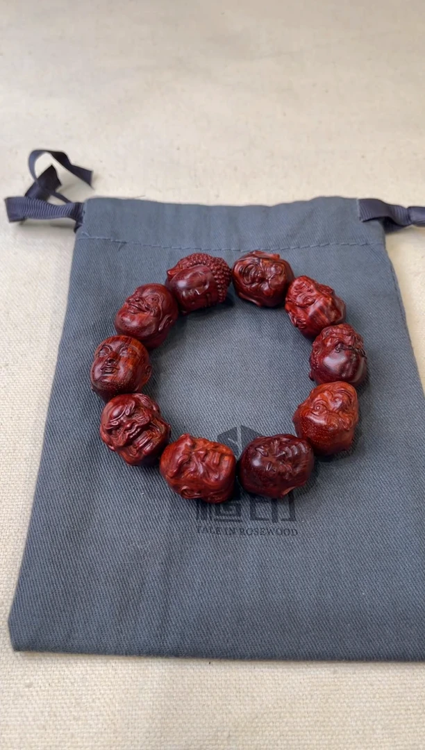 檀香紫檀（小叶紫檀）手串/手链印度小叶紫檀 十八罗汉