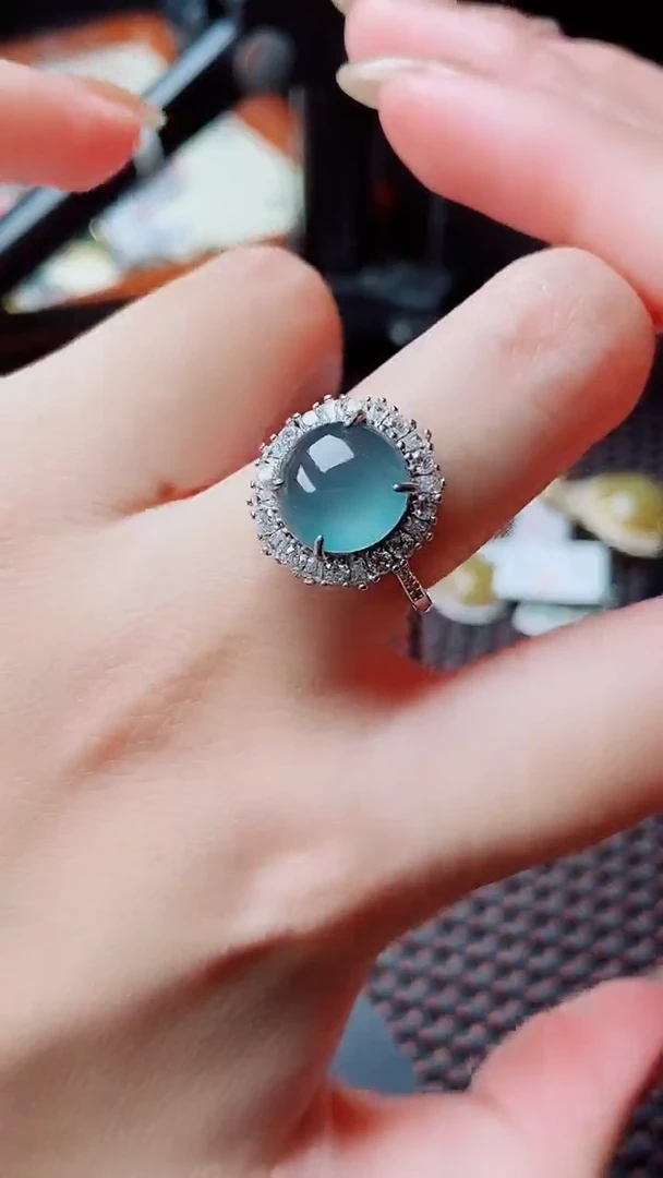 银S925镶嵌戒指翡翠47