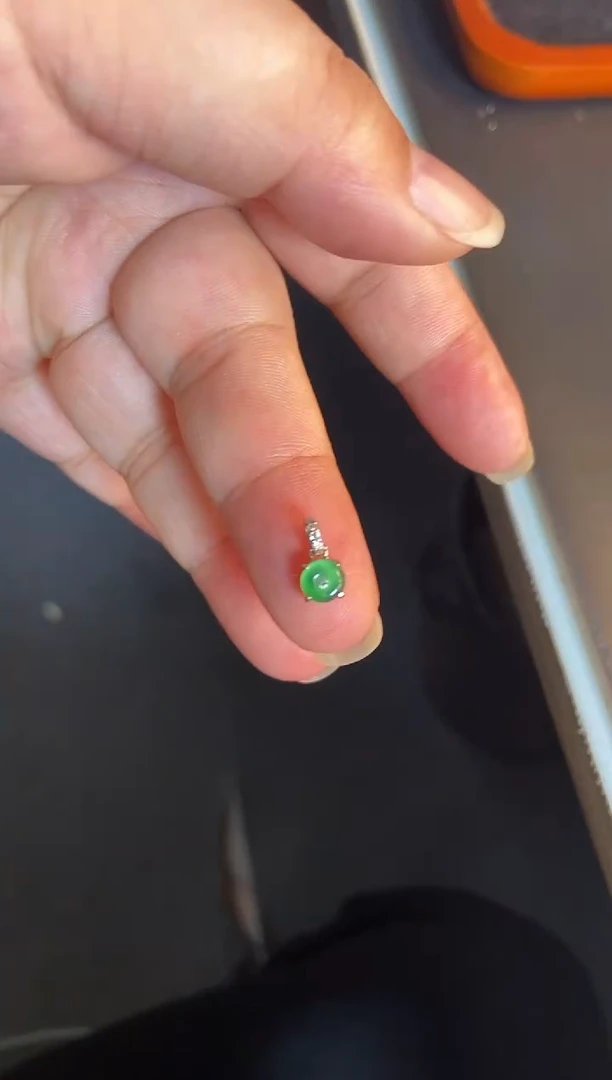 吊坠(不含链)银S925镶嵌翡翠1