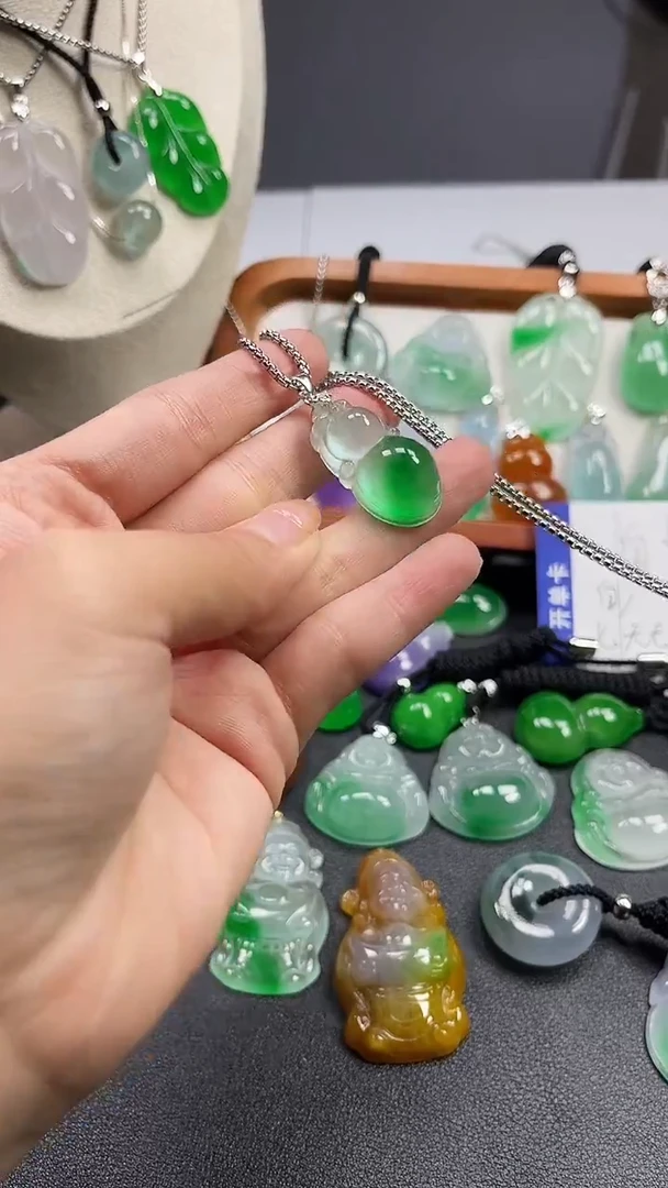 颈饰未镶嵌翡翠  所见即所得 一图一物