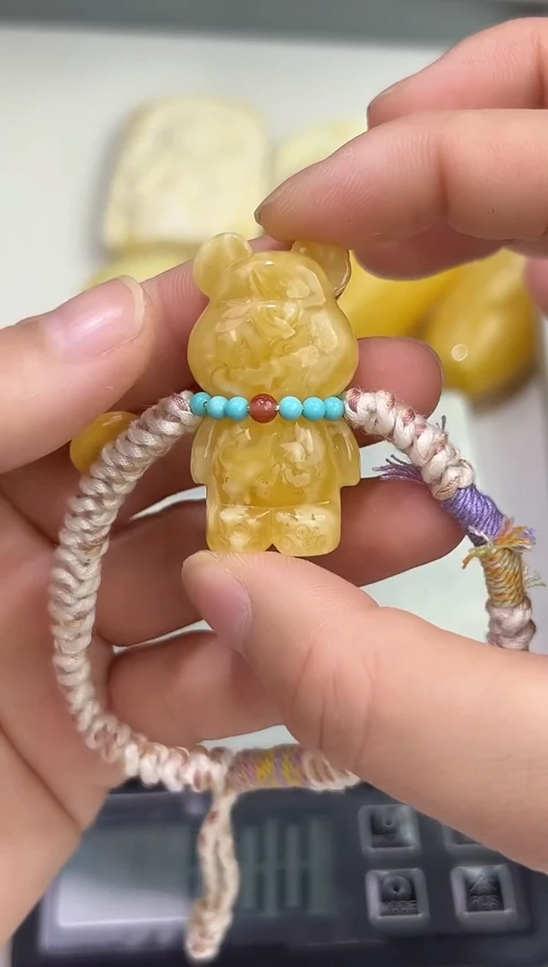 裸石琥珀未镶嵌琥珀蜜蜡手绳