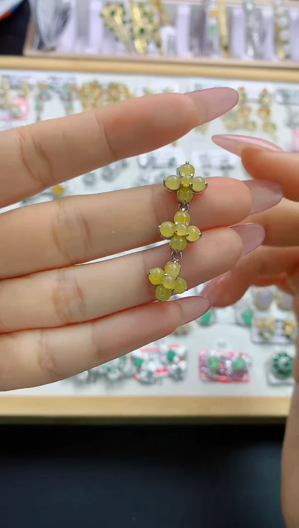 翡翠银S925镶嵌颈饰 翡翠 银S925镶嵌 111