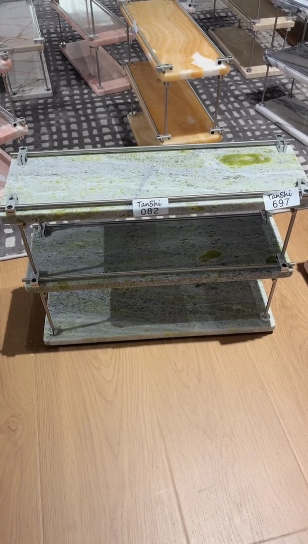 石材082绿翡翠置物架