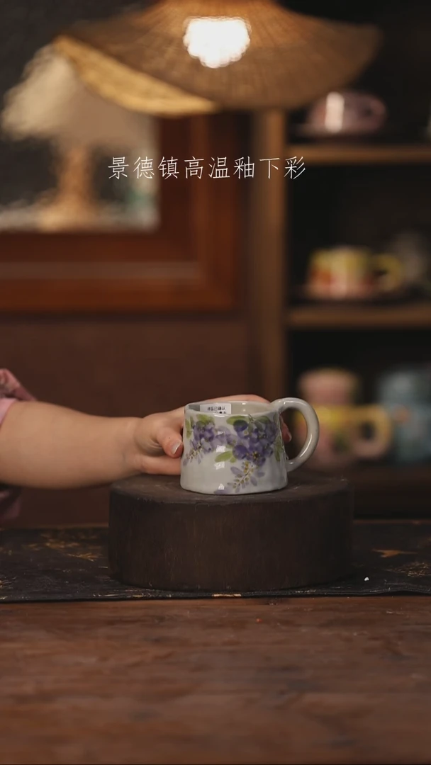 陶瓷景德镇高温釉下手绘陶瓷080