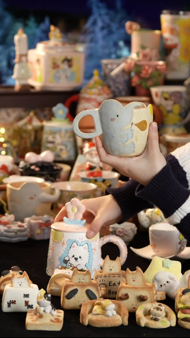 其他陶景德镇釉下彩手绘设计师款陶瓷