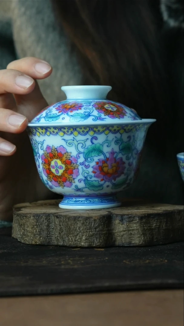 【闪购商品】杯景德镇陶瓷善听斗彩