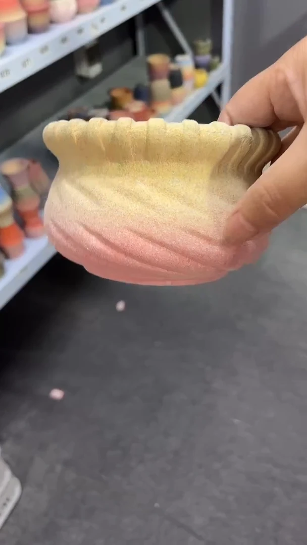 九**久麦饭石粗陶多肉花盆