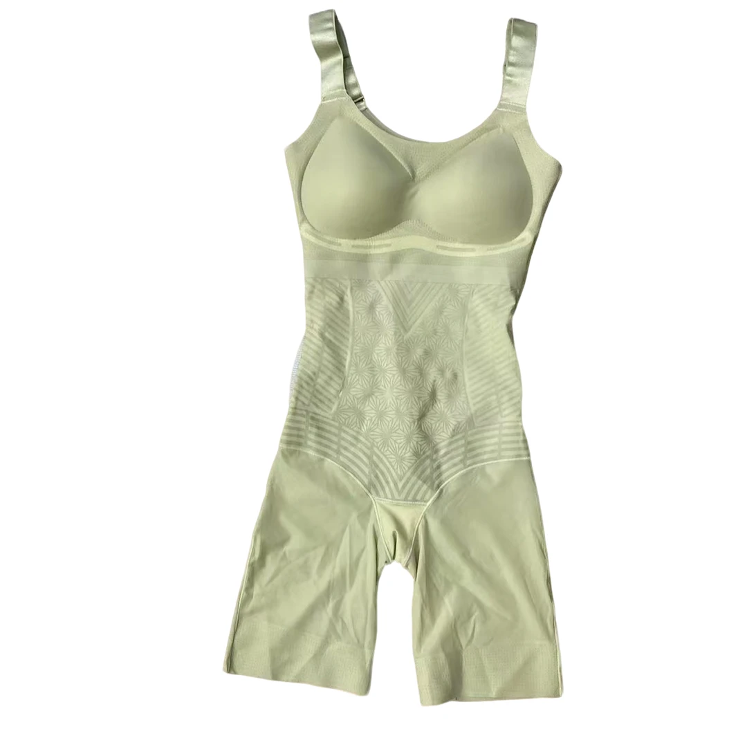 2288绿肤黑夏季胸垫后托重压强压款连体衣