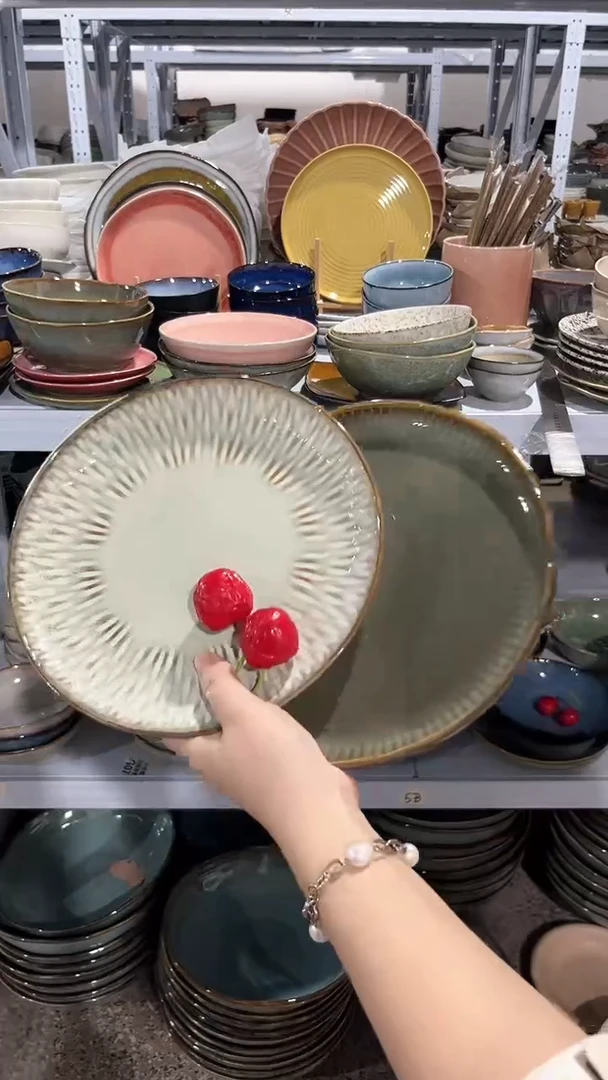 【闪购商品】瓷片外贸尾货瑕疵满20包邮X2 小盘组合