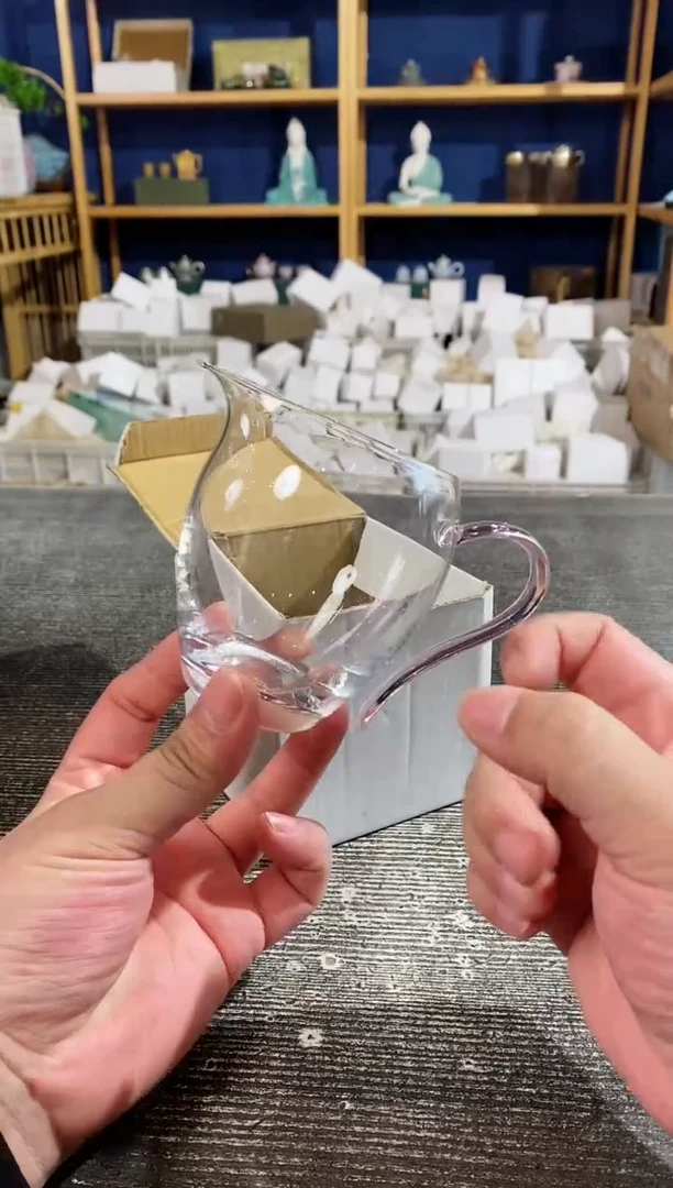 【闪购商品】其他粉把玻璃公道杯