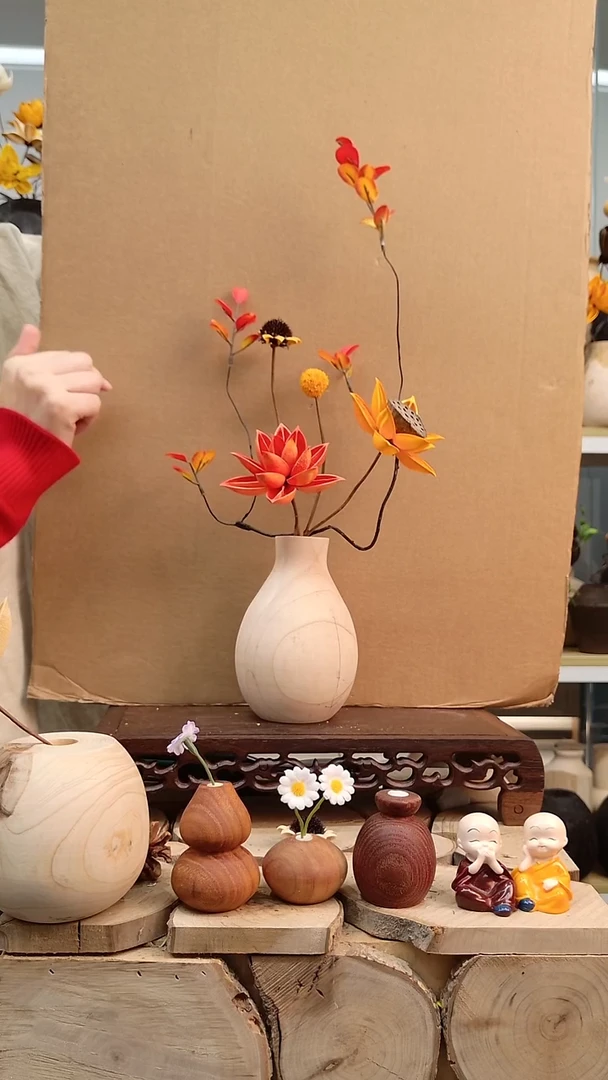 木实木花瓶直播间间