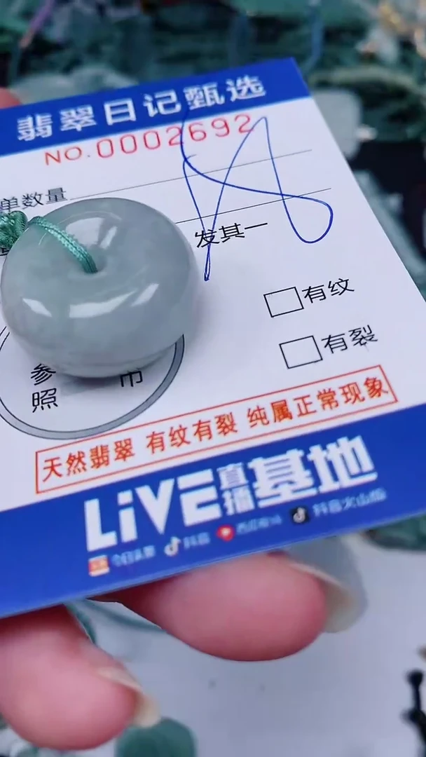 翡翠未镶嵌颈饰00002692