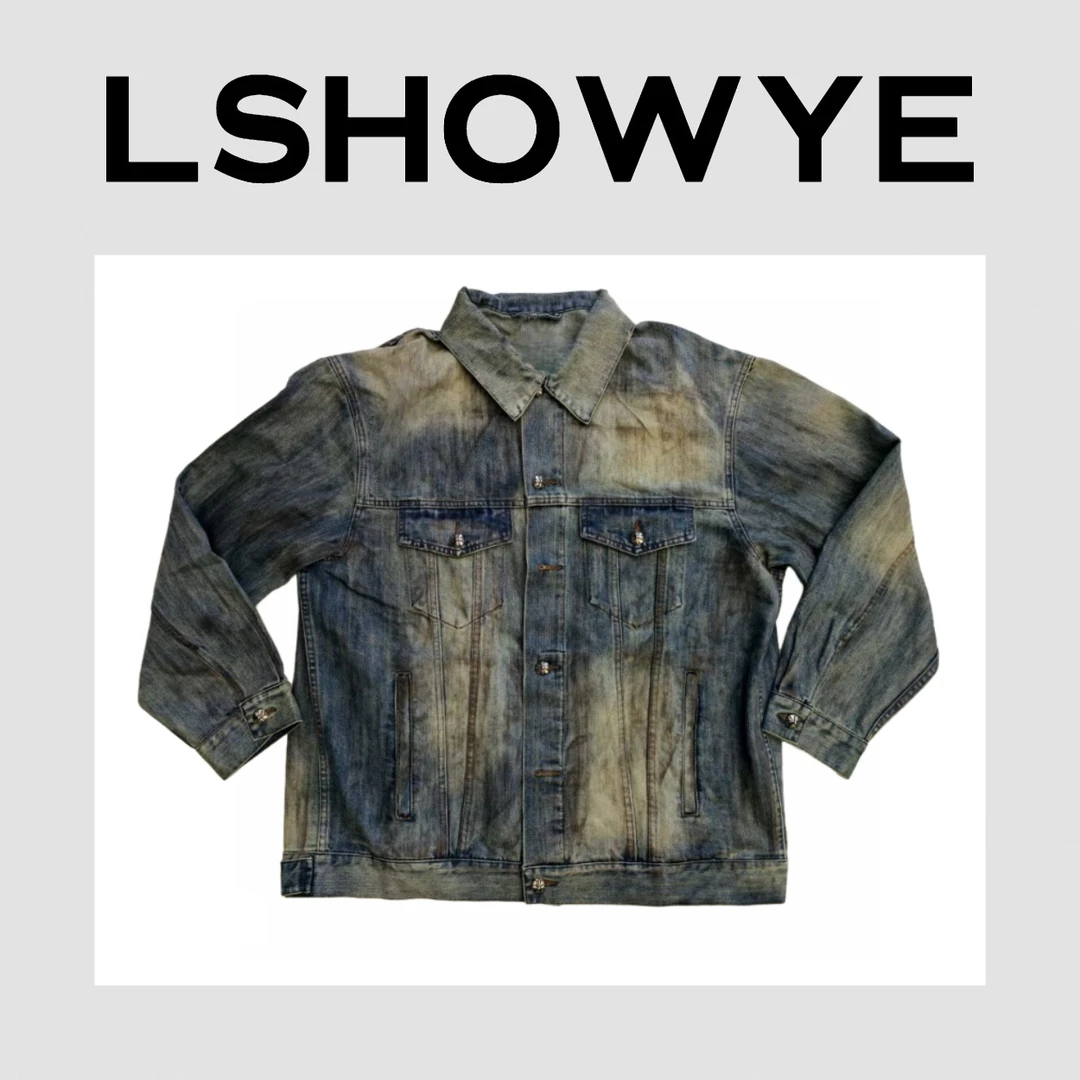 LSHOWYE｜烫钻洗水牛仔外套 6FF105