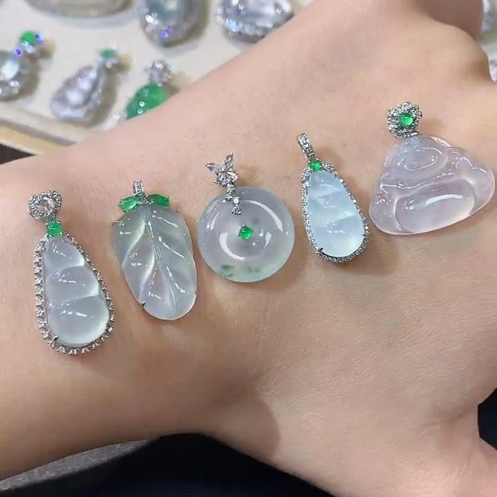 【彩虹盘】翡翠-18K金-多样性发一件-PF03|CXQ21