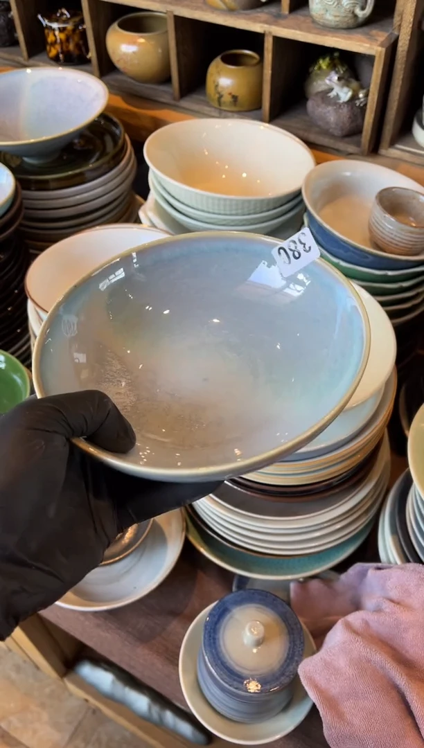 【闪购商品】瓷片380 微瑕粉黛平底菜盘1个