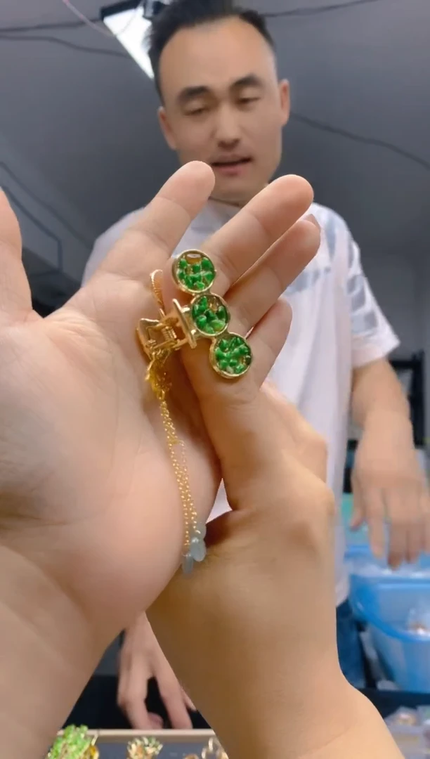 【闪购商品】翡翠耳饰合金158翡翠发簪