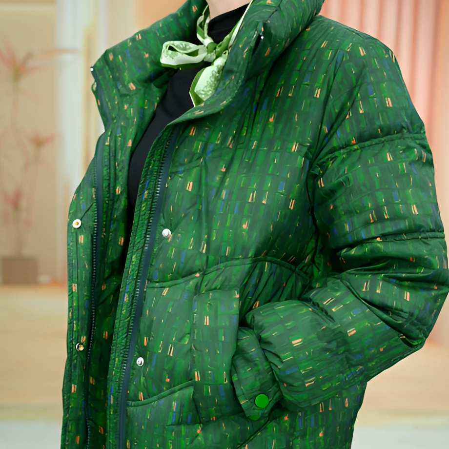 2024杭州原版正品保暖气质减龄修身羽绒服ZF-R023