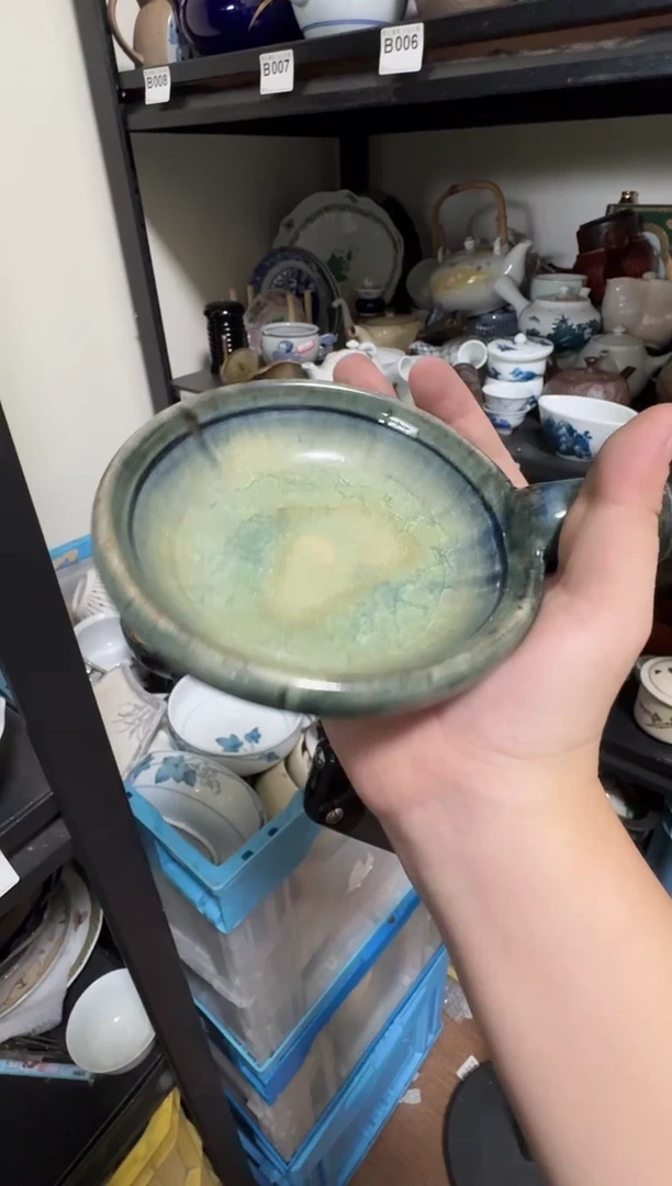 中古瓷器，默认微瑕-096，超可爱的 ，粗陶的