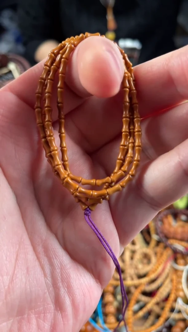 吊坠橄榄核王胖子文玩工作室核壁竹节108