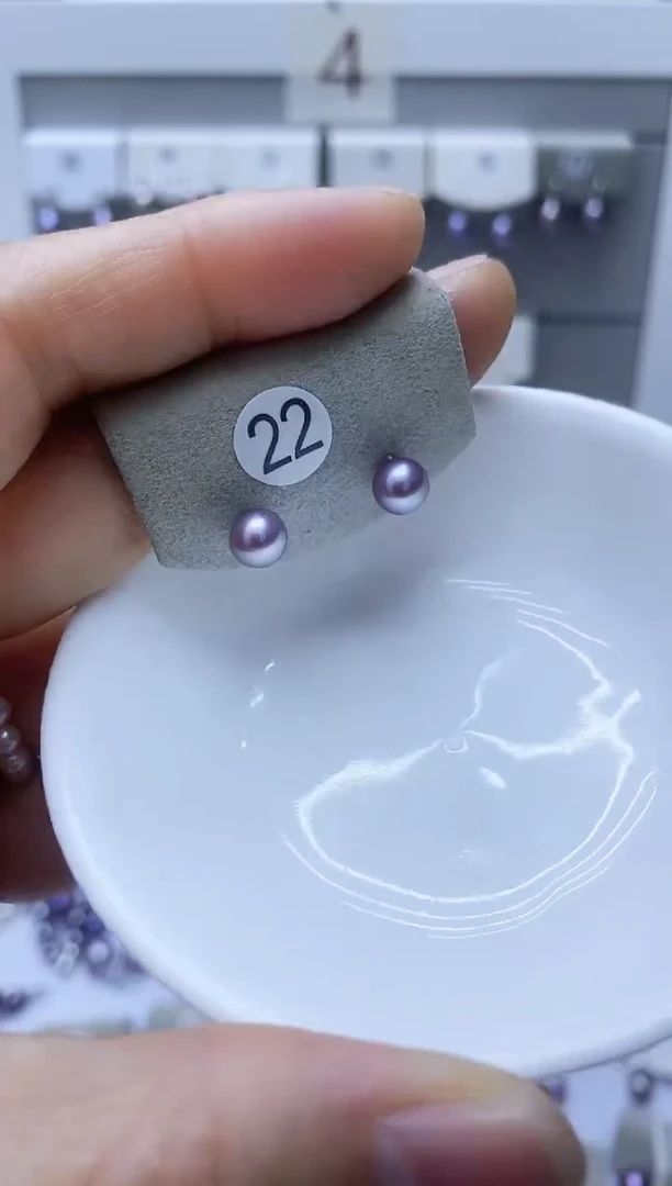 【闪购商品】淡水珍珠耳饰银S925镶嵌22