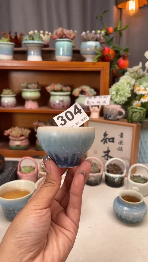 瓷片葛304知木小芳花盆编号