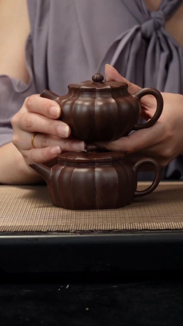 茶壶紫砂1*老紫泥鸣远150CC