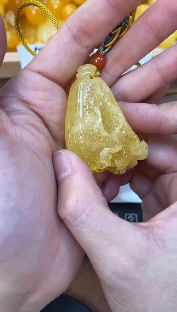 裸石琥珀未镶嵌天然琥珀蜜蜡