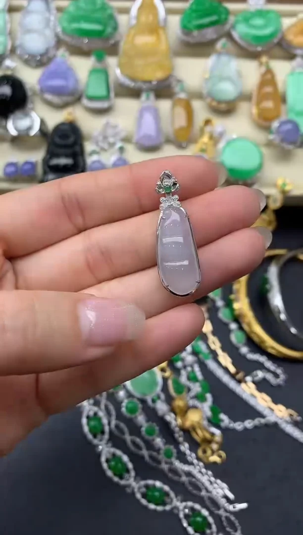 【闪购商品】翡翠颈饰18K金镶嵌141-中国好珍宝