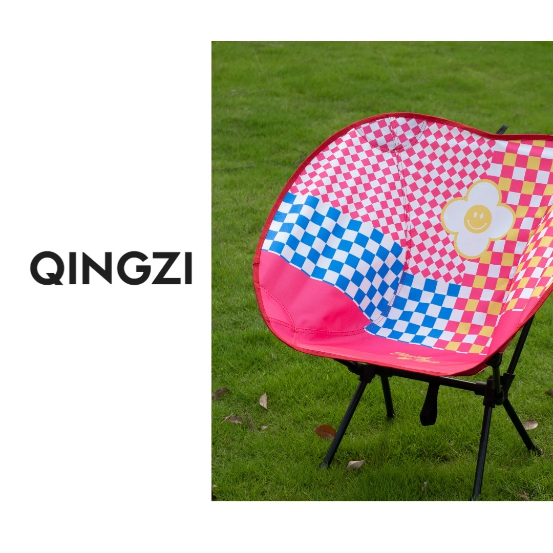 德国品质苹果折叠椅子休闲带靠背野餐便携露营装备沙滩椅露营椅W