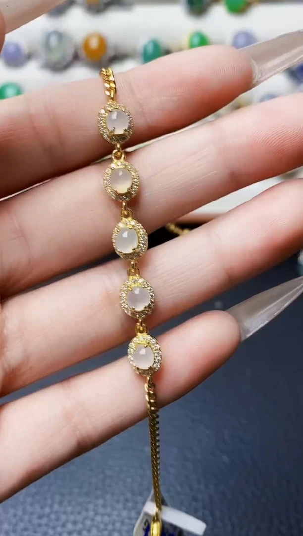 银S925镶嵌戒指翡翠5244