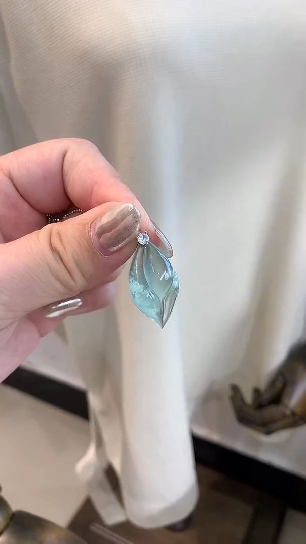 蛇纹石玉银S925镶嵌吊坠(不含链)随形