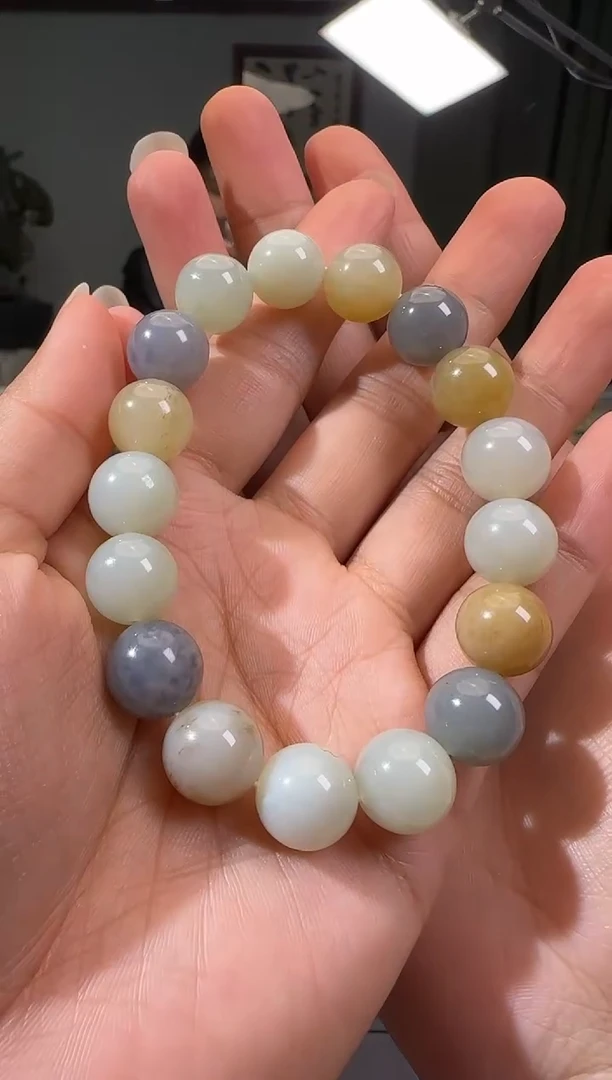 未镶嵌手链和田玉新疆和田玉多宝卡12手串