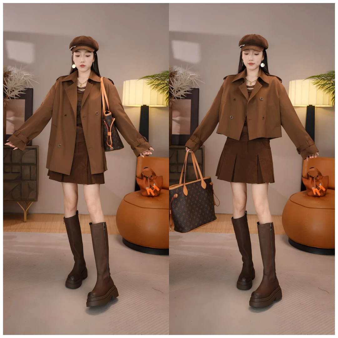 唐乐乐｜25new新款高级感工装风衣百搭上衣外套女 BF1681