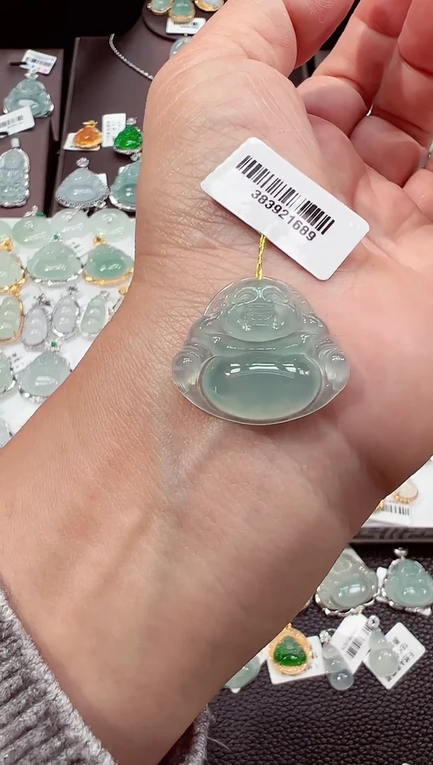 吊坠(不含链)未镶嵌翡翠佛公吊坠1689