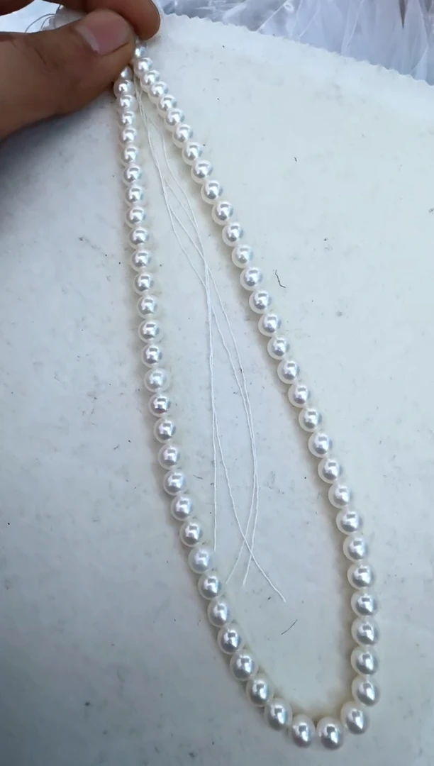 【闪购商品】淡水珍珠颈饰银S925镶嵌新货无核项链7